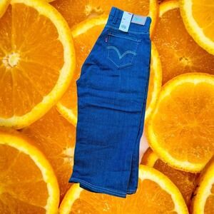 Levis 529 Capri Jeans Womens Size 10 Dark Wash Denim Cropped Pants‎ New